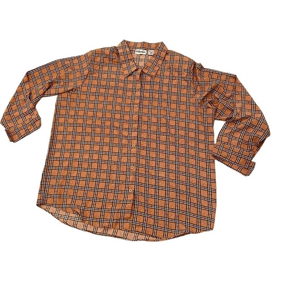 Millenium Women’s Plus Size 20 Long Sleeve Button Front Top NWT - Picture 1 of 5